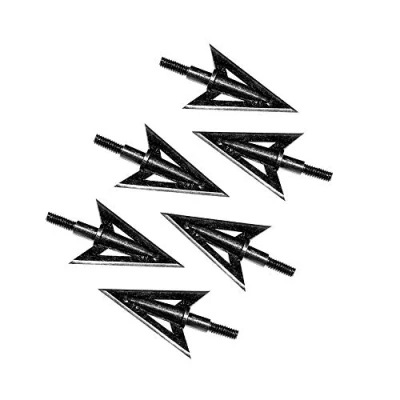 Imagen de Namvo 6pcs Edelstahl Fisch Pfeil Metall Bogenschie? En Broadheads 100Grain traditionelle Outdoor Jagd Pfeile Kopf
