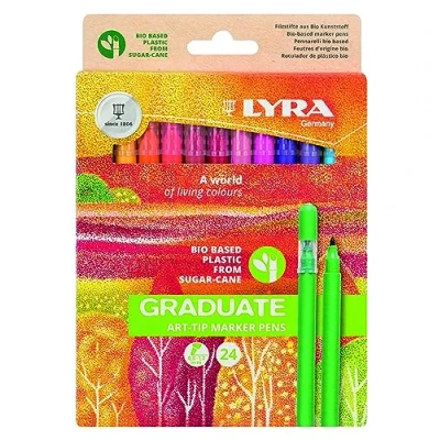 Imagen de LYRA Graduate Art Tip, Rotuladores, colores surtidos, 24 unidades