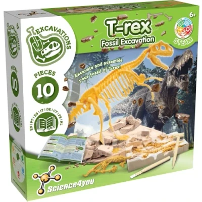 Imagen de Science4you T Rex Excavaciones Fósiles para Niños Juegos y Juguetes de Dinosaurios Niño Niña 6+ Años Excava Encuentra 10 Fosiles Regalos 6 7 8+