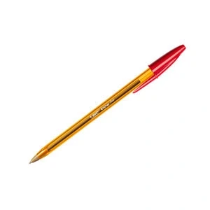 Imagen de BIC Cristal Original Fine Bolígrafos punta fina (0.8 mm) Caja de 50 unidades, Color Rojo (872720)