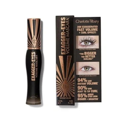 Imagen de Charlotte Tilbury ORIGINAL Exagger Eyes Volume Mascara Máscara voluminizador BELLA by Cloud.Sales Cosmetics (EXAGGER BLACK, 10.0 ml (Paquete de 1))