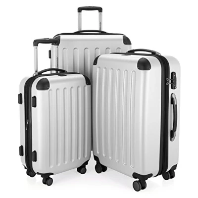 Imagen de Hauptstadtkoffer Spree Juego de 3 Maletas rígidas, Trolley expandible, Equipaje Viaje, 4 Ruedas Dobles, TSA, (S,M y L), Blanco