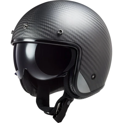 Imagen de LS2 Bob Casco Moto, Hombre, Solid Mat Carbon, S