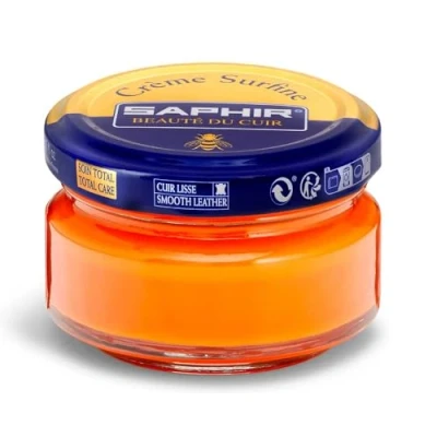 Imagen de SAPHIR Crème Surfine 50 ml Pommadier Crema para Nutrir y Suavizar los Cueros Lisos (Naranja 52)