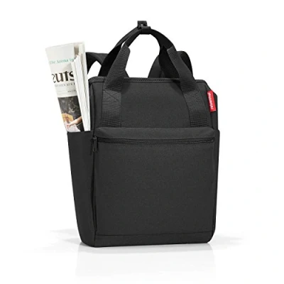 Imagen de reisenthel allrounder R Mochila y bolso en uno, con solapa para carritos de viaje, negro