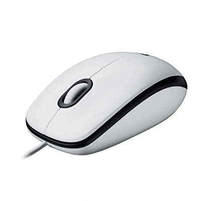Imagen de Ratón Logitech M100, Con cable, USB, 3 Botones, 1000 DPI, Ambidiestro, PC/Mac, Blanco
