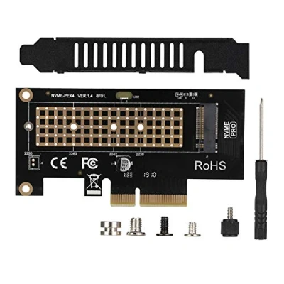 Imagen de Fdit Adaptador PCIe NVMe, SSD M.2 NVMe (Clave M) a PCI Express 3.0 GEN3 X4, Compatible con 2230 2242 2260 2280, Alta Velocidad 40Gbps
