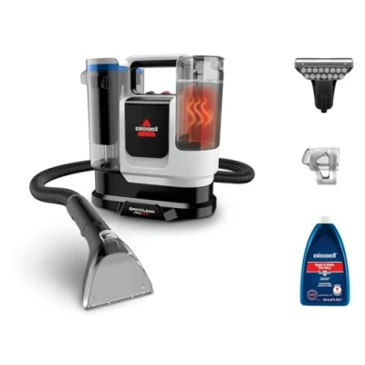 Imagen de BISSELL SpotClean ProHeat Advanced, Aspiradora de agua tapiceria, limpieza multisuperficie compacta, Motor Potente 1125W, Sistema triple profunda para manchas difíciles, Con cable, 3924N.