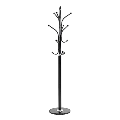 Imagen de HAKU Möbel Perchero Cromo, Negro, Mármol, Metal Dim.: AL 179 cm x diámetro 40 cm, Estilo: Moderno
