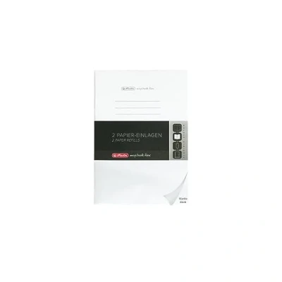 Imagen de Herlitz 50034130 Recambio para cuaderno Flex, A5, 2 x 40 hojas en blanco, 1 unidad, color blanco
