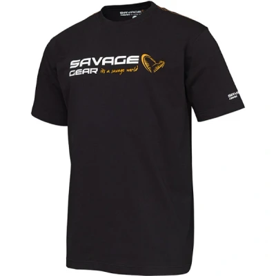 Imagen de Savage Gear Signature Logo T Shirt Negra Ink Size XL Camiseta de pesca