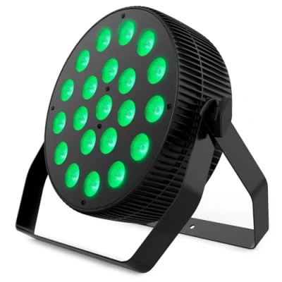 Imagen de Audibax Dallas 210 Flat Foco LED para Discoteca Profesional Móvil Equipado con 21 Luces RGBW de 10W Sincornización Música Modo Automático Conexión DMX 8 Canales