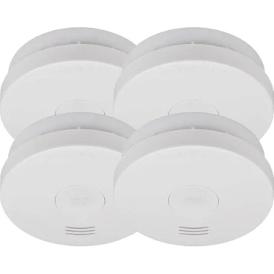 Imagen de Brennenstuhl detectores de Humo Set, 4X RM L 3100 con batería integrada (Probado y Certificado según VDS DIN EN 14604) Blanco