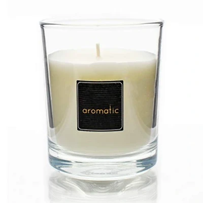 Imagen de Besch Velas Aromaticas de Dulce Coco 1 pieza en Vaso Vidrio 80x80mm, 125gr Vela Devorativa con Perfume. (Dulce Coco)