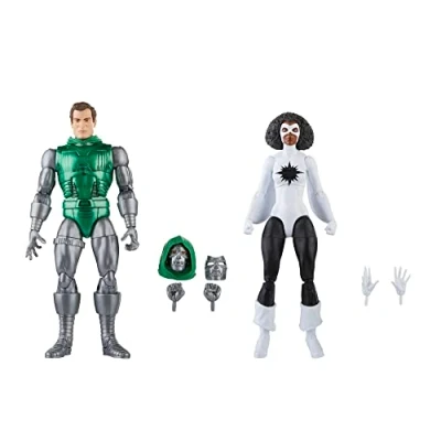 Imagen de Marvel Hasbro Legends Series Capitana vs. Doctor Muerte 60.º Aniversario de Vengadores Figuras coleccionables 15 cm