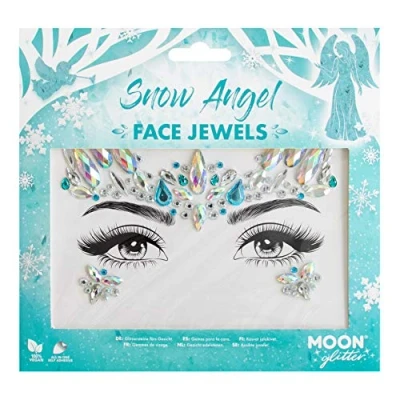Imagen de Moon Glitter joyas para la cara Gemas del festival, pegatinas de cristal el maquillaje los ojos, tatuajes temporales Ángel nieve