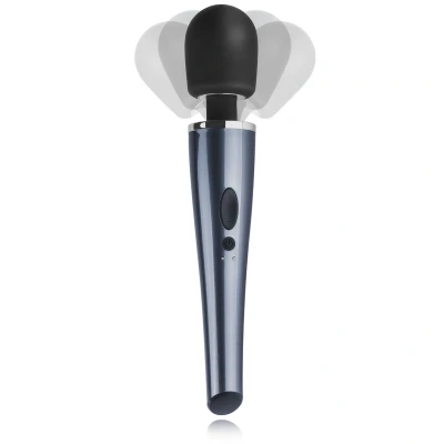 Imagen de Vibrador sumergible Masajeador dexter y de silicona Black Silver
