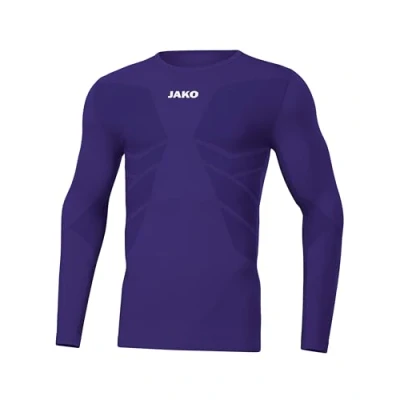Imagen de JAKO Camiseta de Manga Larga Unisex para niños Comfort 2.0., niños, Larga., 6455, Morado, XX Small