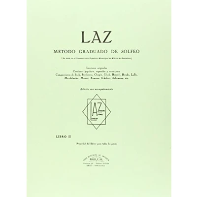 Imagen de LAZ con acompañamiento Libro II: Método graduado de Solfeo