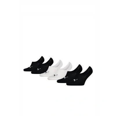 Imagen de Puma Unisex 6ER PACK Footie Highcut ECOM Einfarbig LOGO Calcetines tobilleros, Talla: 43 46, Schwarz weiß