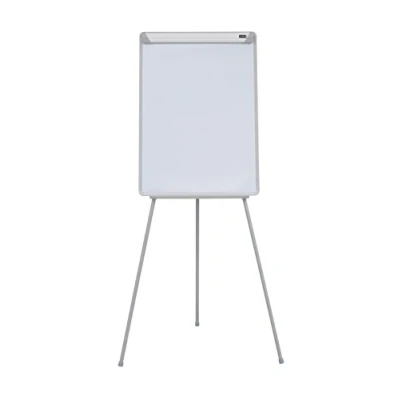 Imagen de Bi Office Easy Pizarra Blanca con caballete de trípode, brazos extensibles, marco gris, 70 x 100 cm, para rotafolios
