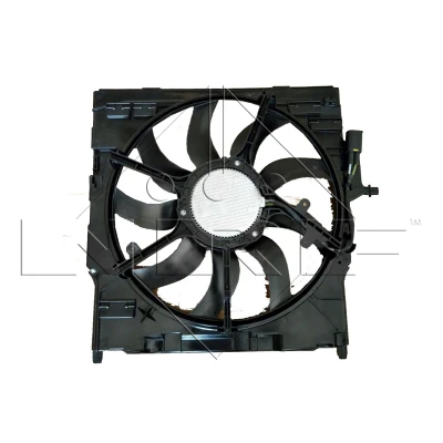 Imagen de NRF 47845 Ventilador de radiador 517 12 850 con bastidor (armazón), Motor sin escobillas BMW: X6, X5