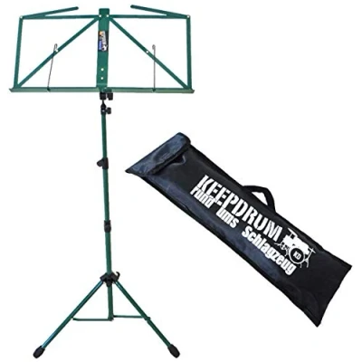 Imagen de Keepdrum mus3 gr Ordenador staender verde para atril + Bolsa