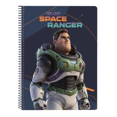Imagen de Safta Articulo, Libreta Cuarto 80 H. Tapas Duras Lightyear Unisex niños, Multicolor, M