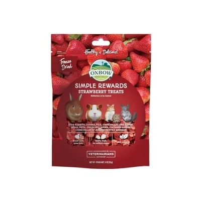 Imagen de Oxbow SIMPLE REWARDS Treats Rabbit Guinea Pig Chinchilla STRAWBERRY 14.2 g