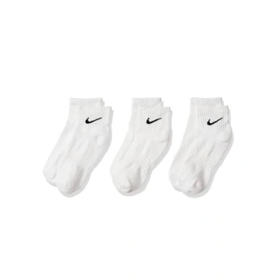 Imagen de Nike U NK Everyday Cush Ankle 3Pr Calcetines, Hombre, White/Black, L