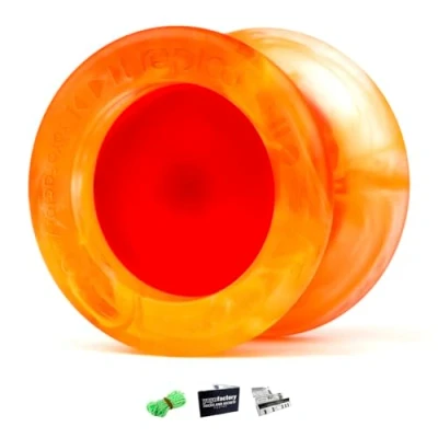 Imagen de YoyoFactory Replay Pro Modelo del Campeón Mundo Naranja (Rodamiento de Bolitas Metal Giro Rápido, Yoyo Avanzado unresponsive, Cuerda e Instrucciones Incluidas)