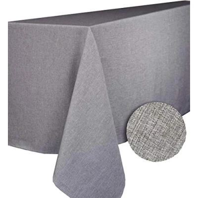 Imagen de CALITEX Mantel Rectangular, Poliéster, Gris, 250x150x1 cm
