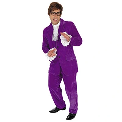 Imagen de Fun Shack Disfraz Gigolo Hombre, Mr Powers Años 60 Hombre 60, Pelicula 70 Carnaval Talla L