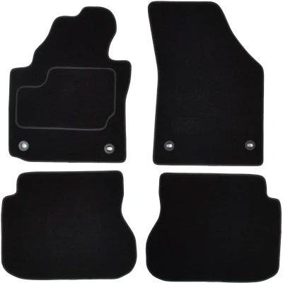 Imagen de MAMMOOTH A041 VW50 PRM 01 Juego de alfombrillas suelo textil delante y detrás 4 negro VOLKSWAGEN: Caddy 3