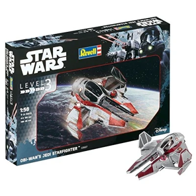 Imagen de Revell Star Wars OBI Wan&#039;s Jedi Starfighter, Kit modele, Escala 1:58 (03607), Multicolor, Mittel