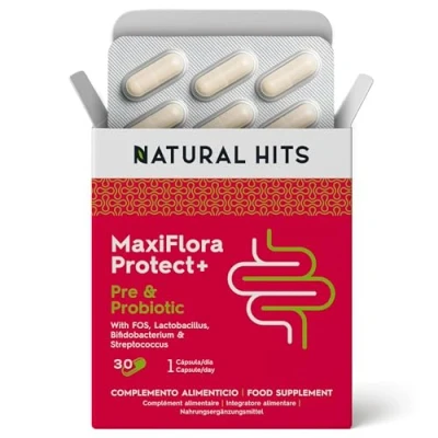 Imagen de Probioticos y Prebioticos Intestinales Fortalece Tus Defensas la Flora Intestinal 14 Cepas Lactobacilos Bifidobacterias Sin Gluten Lactosa Apto Diabeticos Capsulas 1 mes