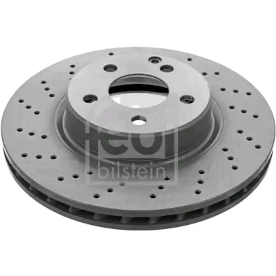 Imagen de FEBI BILSTEIN 43989 Disco de freno Eje delantero 312 28 5 112 perforado/ventil. int. revestido altamente carbonizado MERCEDES BENZ: SL Cabrio