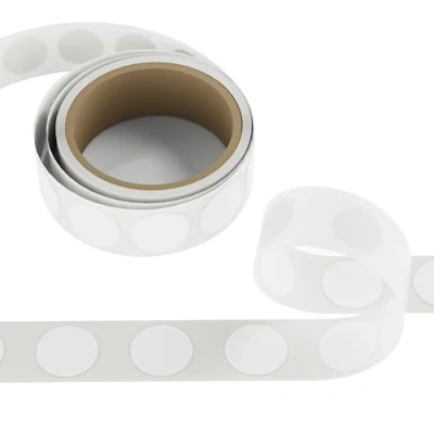 Imagen de 50 NFC 215 Sticker Blanco Tags adesiva NTAG215 Pegatina 25mm,Compatible con TagMo y Amiibo, Funcionan Todos los Teléfonos Móviles Habilitados para