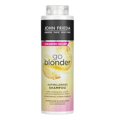 Imagen de John Frieda Champú Go Blonder Tamaño beneficioso: 500 ml aclarador Tipo de cabello: rubio, rubio del gabinete