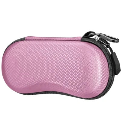 Imagen de Fintie Funda Gafas de Sol, Portátil Estuche Rigida con Clip y Cremallera para Mujeres Hombres