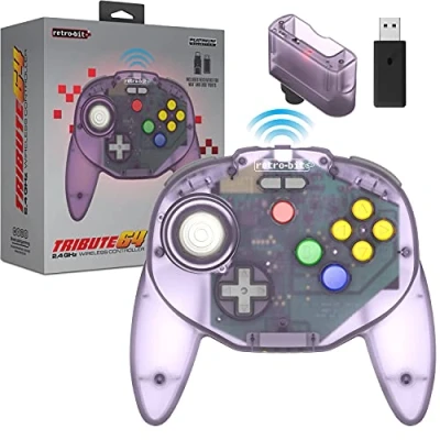 Imagen de Retro Bit Tribute 64 2.4G Purple (Nintendo Switch)