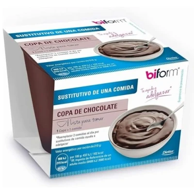 Imagen de Dielisa biform Copa de Chocolate, Crema Sustitutiva Comidas para el Control del Peso, Cada Unidad Aporta 215 Kcal, Lista Tomar 210 g