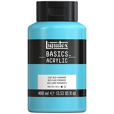 Imagen de Liquitex Basic Acrylic Tubo de Pintura Acrílica, 400 ML, Azul (Azul Claro Permanente Nuevo)