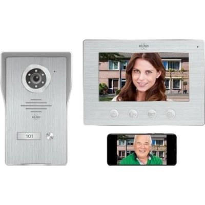 Imagen de ELRO Videoportero DV4000IP, Gris, 1 Apartamento con aplicación