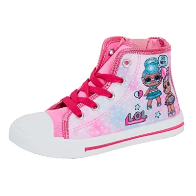 Imagen de L.O.L ¡Sorpresa! Muñecas Niñas Zapatillas Altas Niños Zapatos Deportivos con Cierre fácil de Cremallera tacón Deporte
