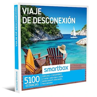 Imagen de Smartbox Caja Regalo Viaje de desconexión Idea para Novias 1 Noche con Desayuno y Cena o Acceso SPA 2 Personas