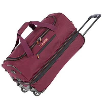Imagen de travelite bolsa de viaje trolley 2 ruedas talla M con pliegue expansión, serie equipaje BASICS: blanda volumen extra, 55 cm, 51 litros (ampliable a 64 litros)