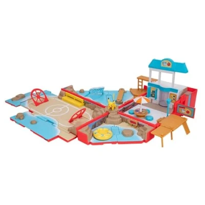 Imagen de Bizak Pokémon Playset Mochila Transformable Region de Alola, Convertible para Jugar con Figuras acción, 10 Funciones Juego, Juguete combinable, (63223424)