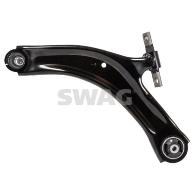 Imagen de SWAG 82 94 2630 Barra oscilante, suspensión de ruedas con apoyo Eje delantero, izquierda, debajo Brazo oscilante transversal Acero NISSAN: X Trail