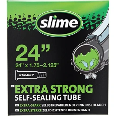 Imagen de Slime 30077 Cámara Interior de Bicicleta con Sellante Pinchazos Slime, Sellado Autónomo, Prevenir y Reparar, Válvula Schrader, 50/60 584 mm (27,5 (650b) x 2,0 2,4)